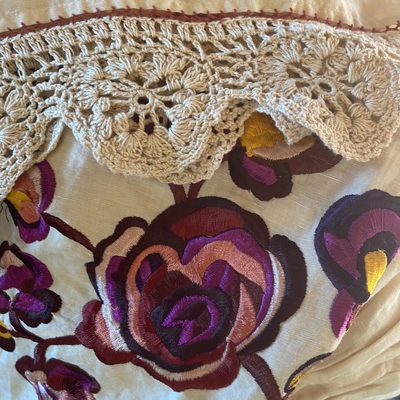 ULLA JOHNSON Yana Embroidered Linen And Cotton-Blend Midi Skirt - Picture 11 of 14